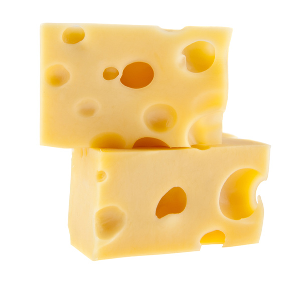 queso sobre fondo blanco - Foto, Imagen