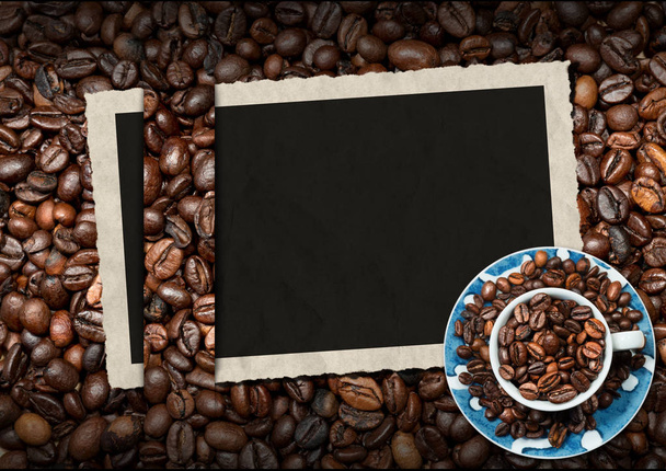 Empty Photo Frame for a Coffee House - Photo, Image