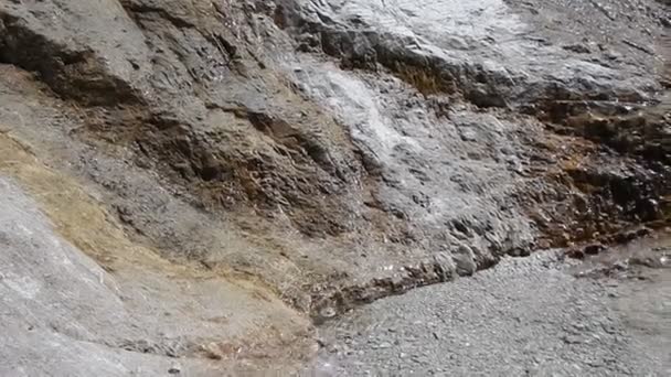 detalle de una pequeña cascada sobre una roca
 - Metraje, vídeo