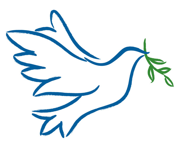 Περιστέρι - σύμβολο της ειρήνης - Διάνυσμα, εικόνα