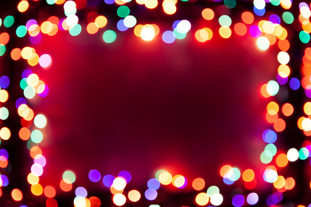 Quadro de luzes festivas bokeh
 - Foto, Imagem