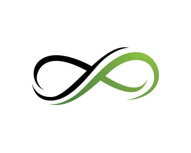 infinity logo en symbool sjabloon - Vector, afbeelding