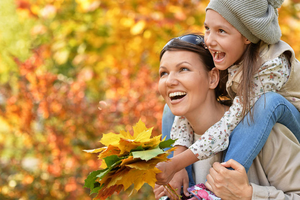 mother and daughter outdoors - Photo, Image