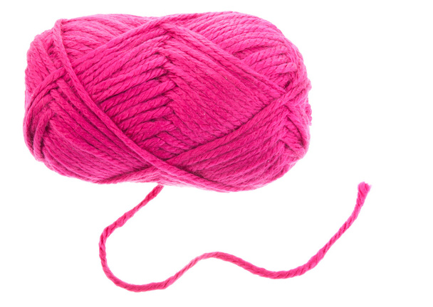 Розовая вязальная пряжа
 - Фото, изображение