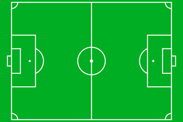 サッカー フィールドのベクトル - ベクター画像