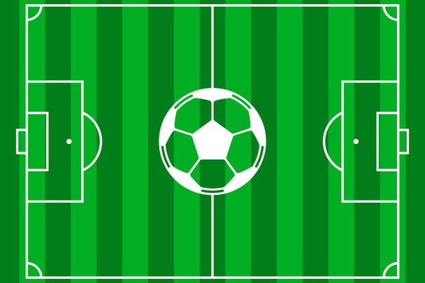 Fußballfeld-Vektor - Vektor, Bild