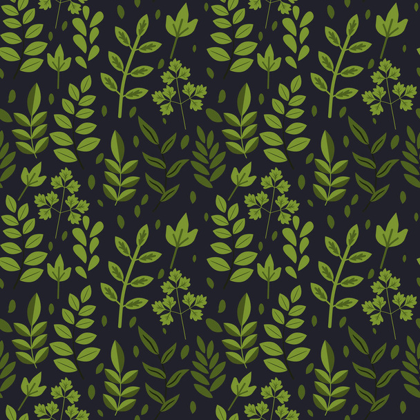 Seamless foliage pattern - Вектор,изображение