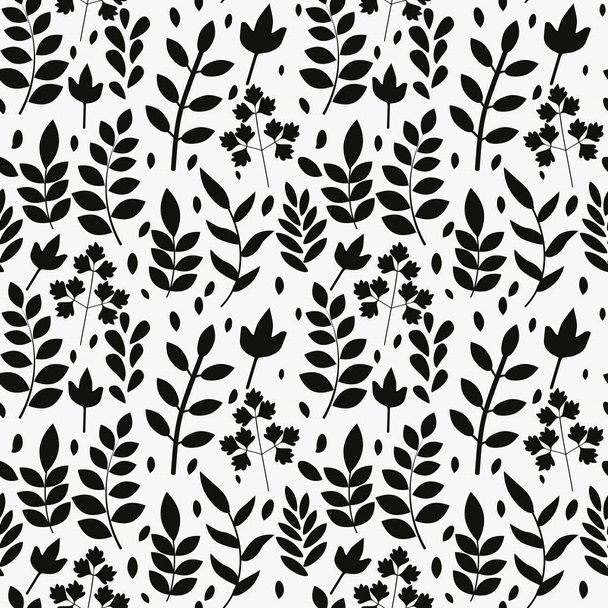 Seamless foliage pattern - Vector, Image