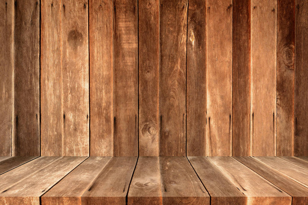 Старі коричневі дерев'яні панелі стіни з текстурами
 - Фото, зображення