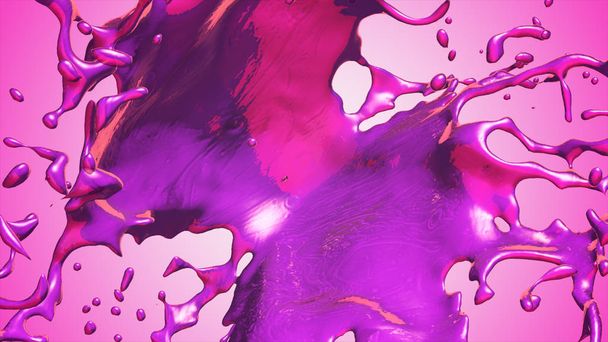 salpicadura de pintura púrpura sobre un fondo aislado
 - Foto, Imagen