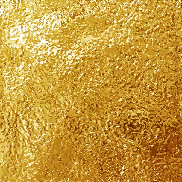 Golden foil texture background template. Vector illustration - Vector, Image
