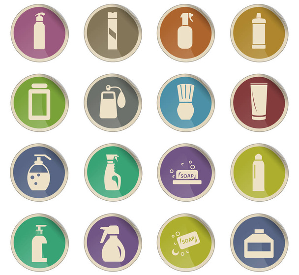 conjunto de iconos químicos domésticos
 - Vector, imagen