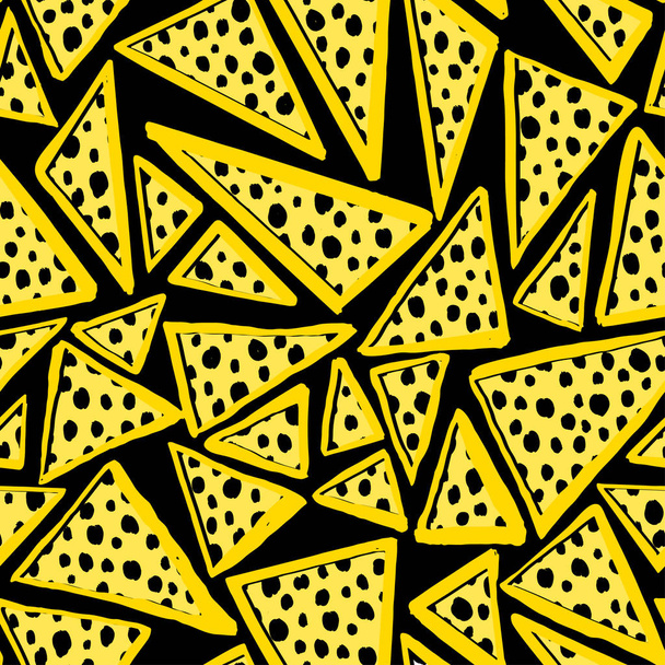 Seamless textile doodle pattern grunge texture - Vecteur, image