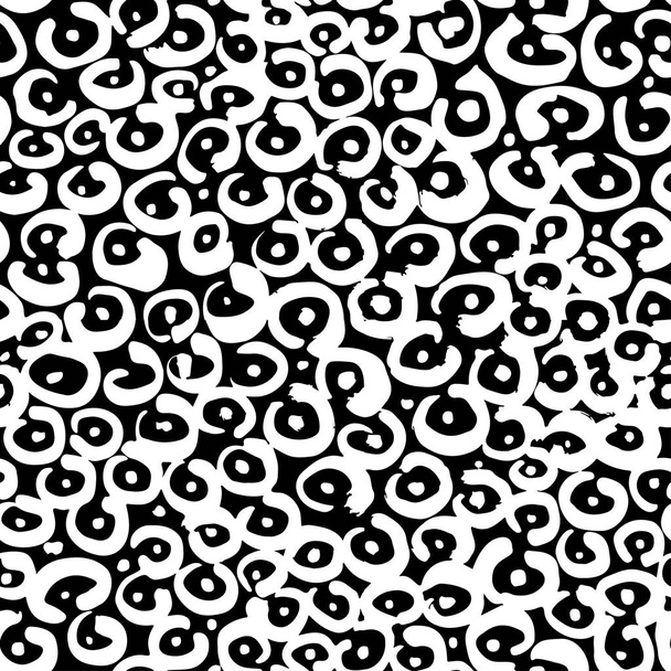 Bezproblémové textilní doodle vzor grunge textura - Vektor, obrázek