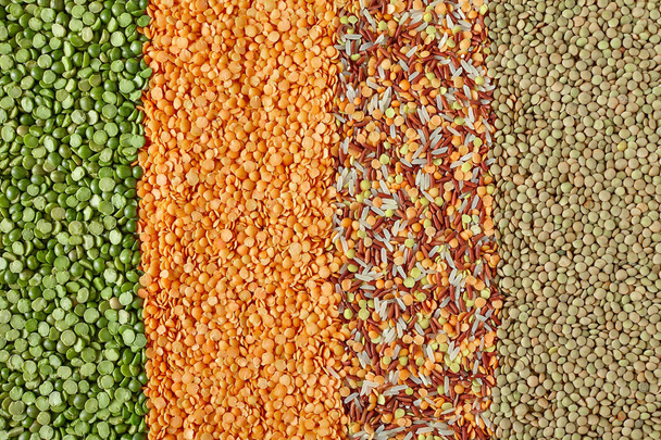 Dried Legumes In Vertical Layers - Photo, Image