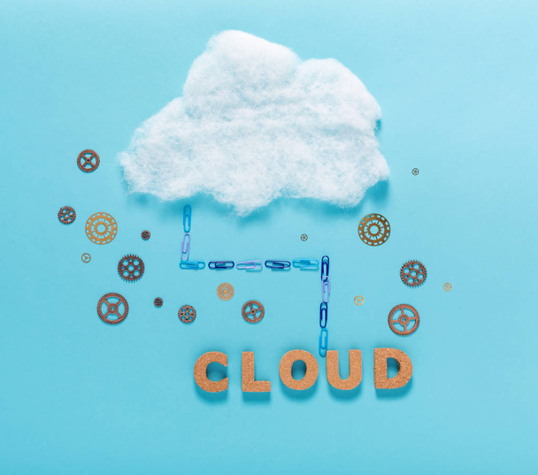 Cloud computing concept image - Φωτογραφία, εικόνα