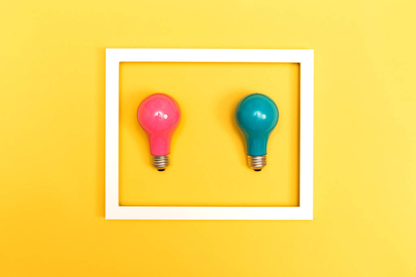Colored light bulbs - Foto, afbeelding