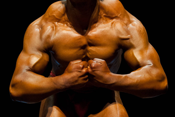 Deel van lichaam van bodybuilding atleet  - Foto, afbeelding