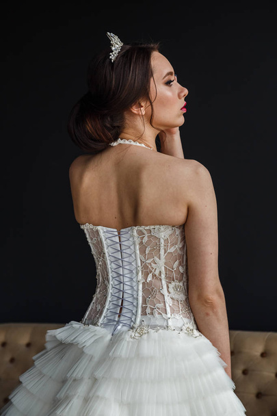 young woman in wedding dress - Foto, Imagem