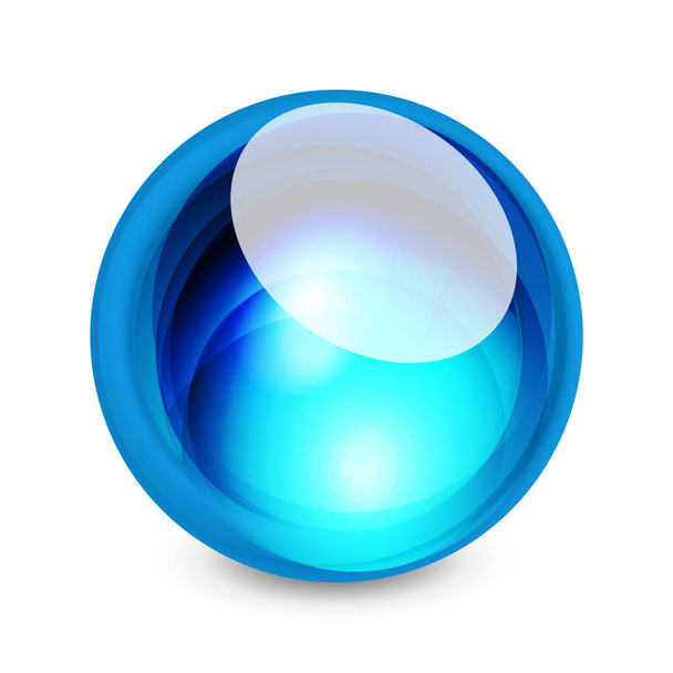 Esfera de vidro, elemento abstrato futurista
 - Vetor, Imagem