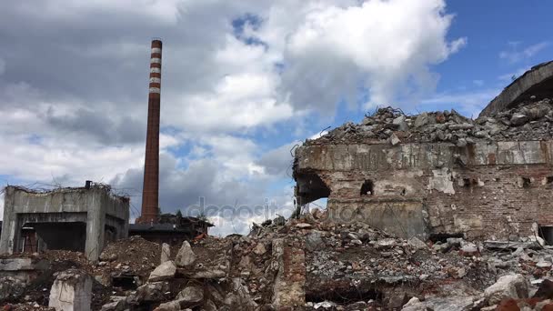 Starej opuszczonej fabryki papieru w Kalety - Materiał filmowy, wideo
