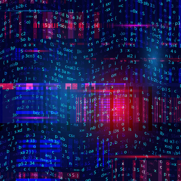 Abstract digital binary code background. Vector illustration. - Vector, Image