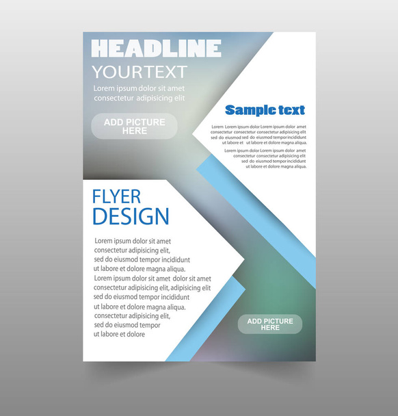 Renkli geometrik desen broşür tasarım şablonu soyut, şirket faaliyet raporu, afiş, el ilanı olarak kullanmak olabilir. Vektör. EPS 10 - Vektör, Görsel