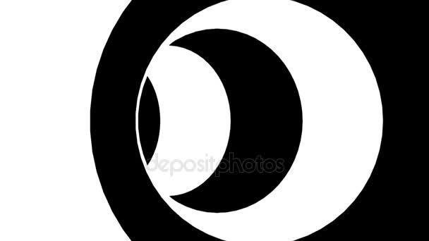 Tunnel ipnotico in bianco e nero. loop senza soluzione di continuità
 - Filmati, video