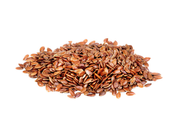 close up of flax seeds isolated on white background - Photo, Image
