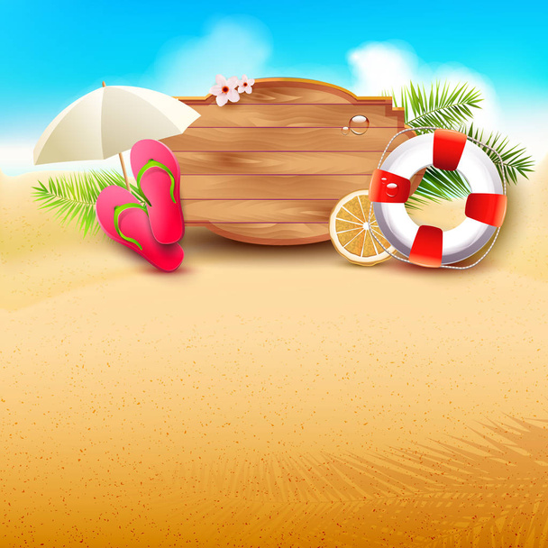 Summer time template - Vector, Image