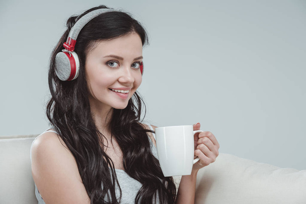 Young woman in headphones  - Photo, Image