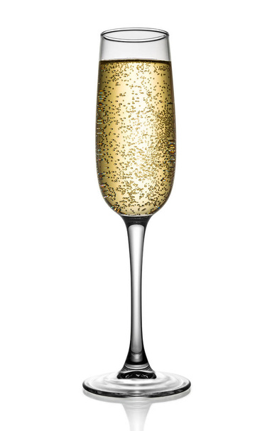 coupe de champagne isolée sur fond blanc - Photo, image