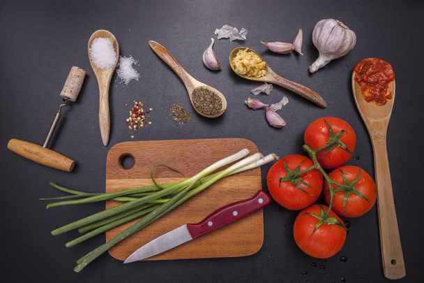 Ingredients and utensils for cooking. - Photo, Image