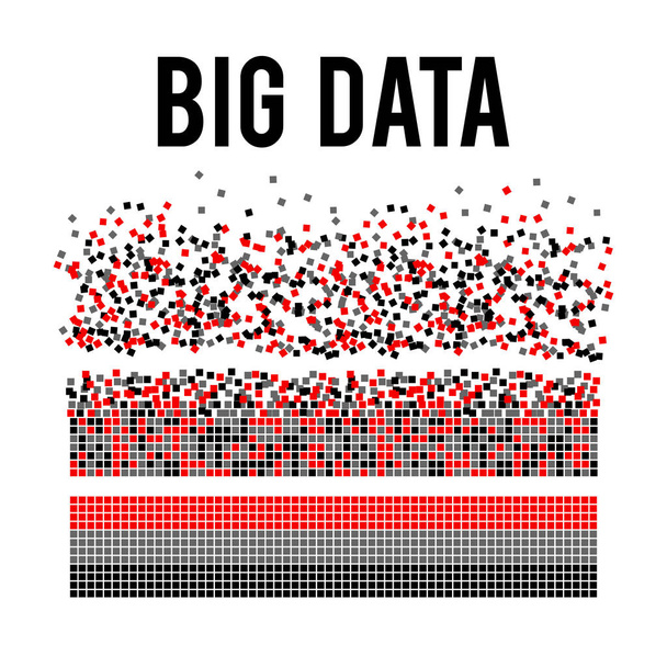 Tło wektor wizualizacji danych big data. - Wektor, obraz