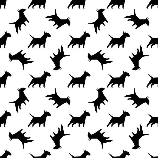Seamless pattern with dogs. - Vecteur, image