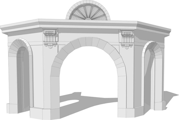 Архітектурна арка Векторні ілюстрації
 - Вектор, зображення