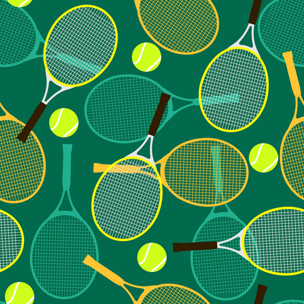 Tennismailat ja pallot
 - Vektori, kuva