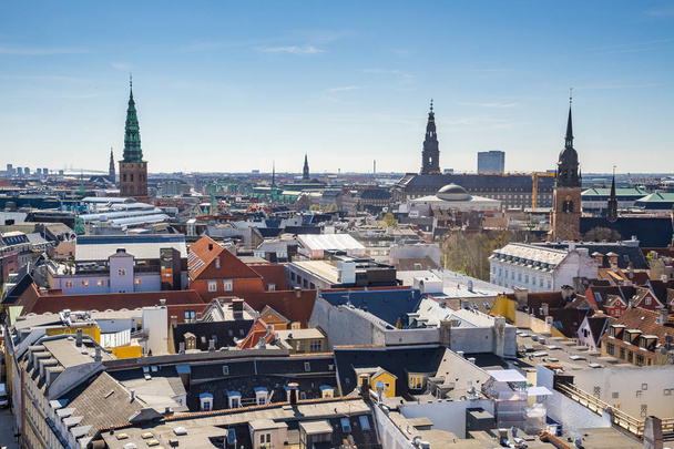 Skyline von Kopenhagen in Dänemark - Foto, Bild