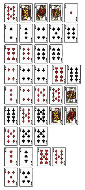 Rankinng τα χέρια του πόκερ - Διάνυσμα, εικόνα