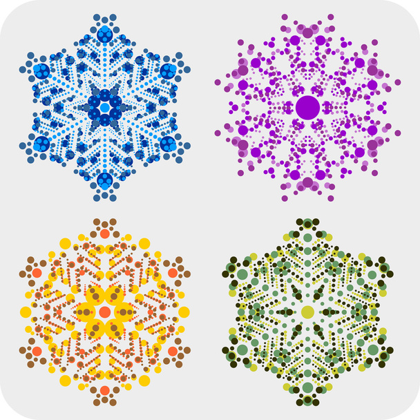 Snowflakes - Vector, imagen