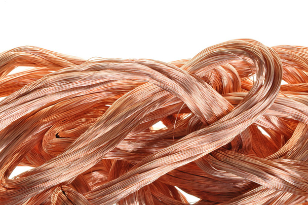 Copper wire in abstract form - Photo, Image