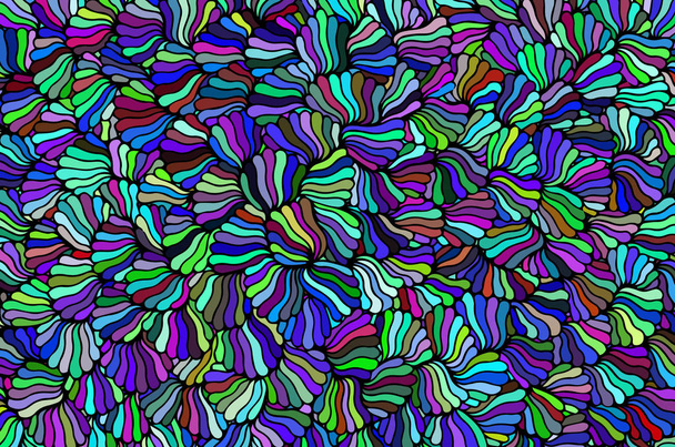 Abstrakti tausta koostuu värillisistä simpukankuorista
 - Vektori, kuva