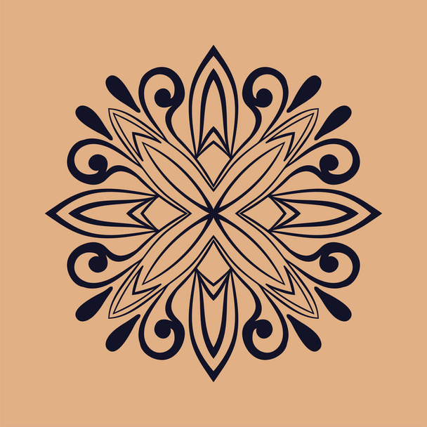 Logotipo ornamental abstrato. Elemento vintage. Modelo para design
 - Vetor, Imagem