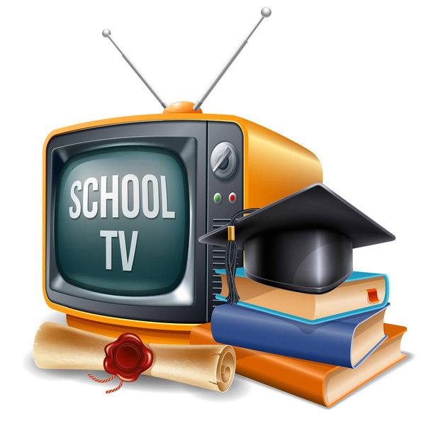 教育チャンネルの概念 - ベクター画像