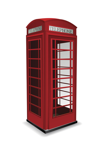 Red Telephone Cabin - Vector, Image