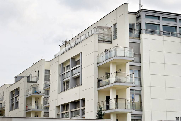 Modern apartment buildings exteriors - Фото, изображение