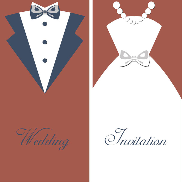 Wedding invitation vintage - Vector, Image