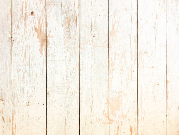 White Organic Wood Texture. Light Wooden Background. Old Washed Wood - Photo, image
