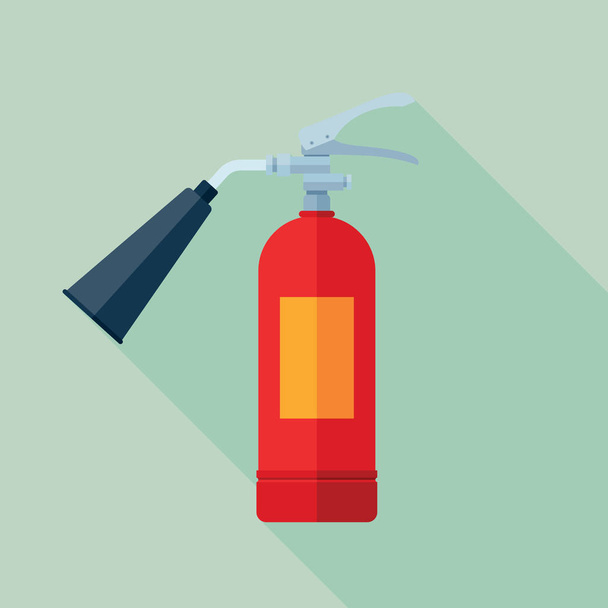Fire extinguisher flat icon - Vector, Imagen