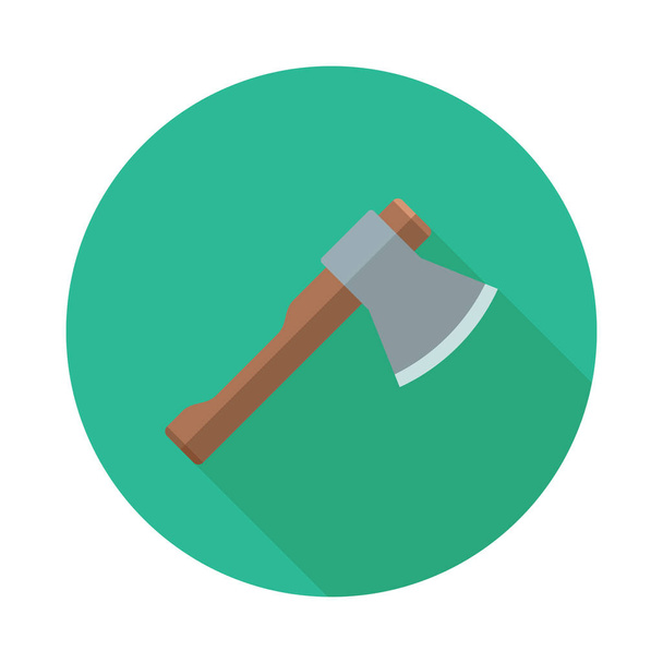 Axe color flat icon - ベクター画像
